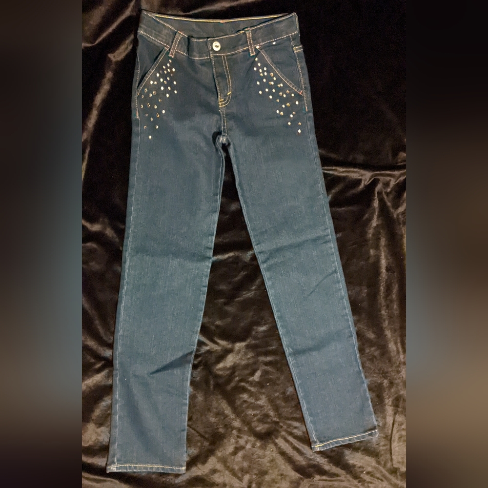 Gymboree Girls Rhindstone Jeans- 12